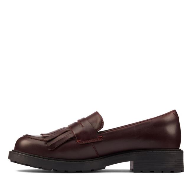 Mokasiny Clarks Orinoco 2 Loafer Damske Bordove | CLK385ETH