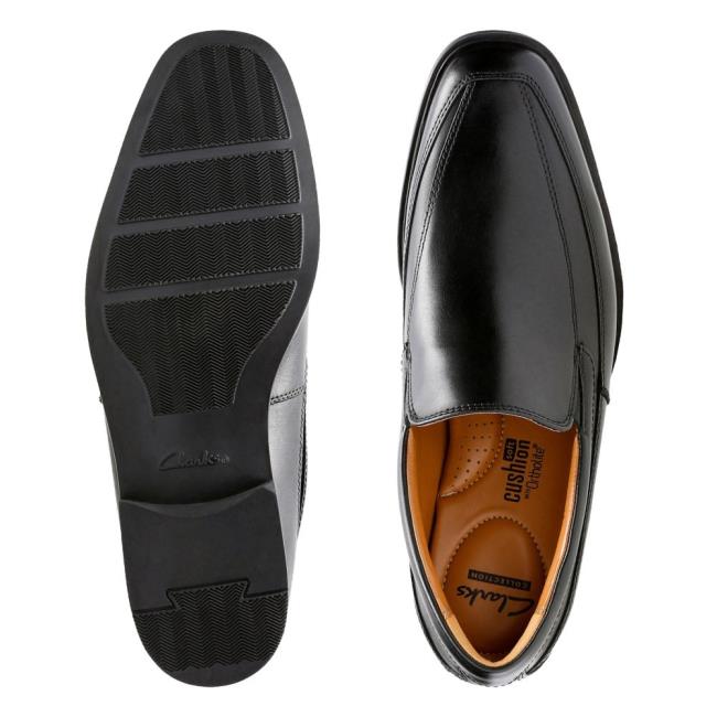 Mokasiny Clarks Tilden Free Panske Čierne | CLK295YGB