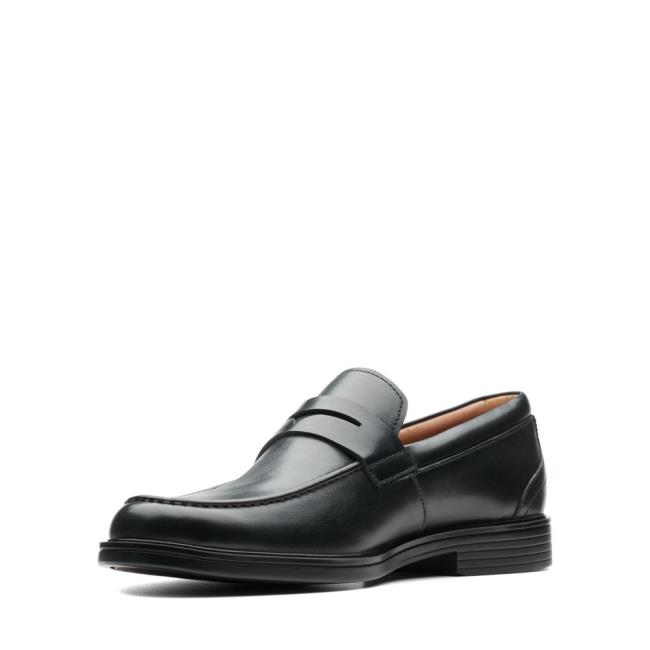 Mokasiny Clarks Un Aldric Step Panske Čierne | CLK409CST