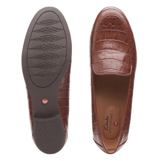 Mokasiny Clarks Un Blush Ease Damske Tmavo Hnede | CLK603RBC