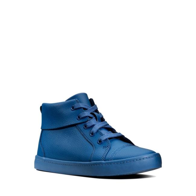 Originals Čižmy Clarks City Oasis Hi Kid Dievcenske Tmavo Modre | CLK861JUE