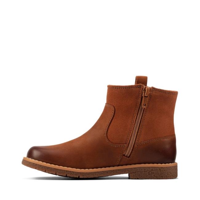 Originals Čižmy Clarks Comet Štýl Kid Dievcenske Hnede | CLK849KBY