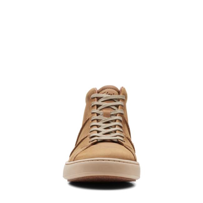 Originals Čižmy Clarks CourtLite Hi Panske Tmavo Hnede | CLK975NSG