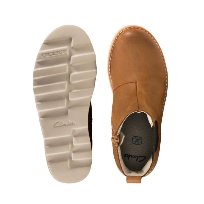 Originals Čižmy Clarks Crown Halo Kid Chlapcenske Hnede | CLK803HKY