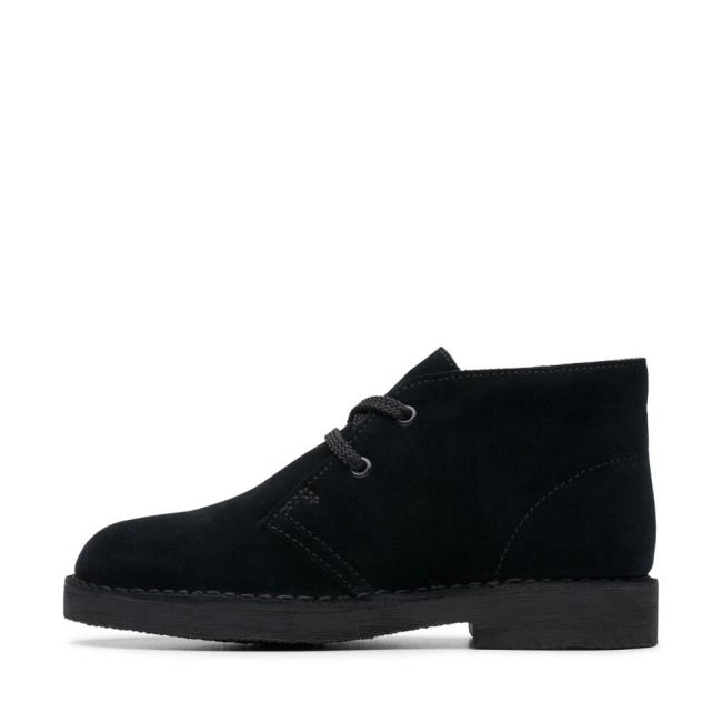 Originals Čižmy Clarks Desert Boot.. Chlapcenske Čierne | CLK057ANX