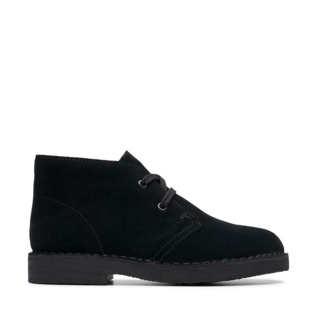 Originals Čižmy Clarks Desert Boot.. Chlapcenske Čierne | CLK057ANX