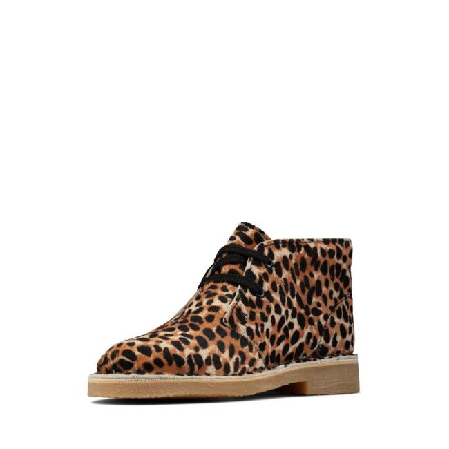 Originals Čižmy Clarks Desert Boot.. Chlapcenske Leopardie | CLK890MKU