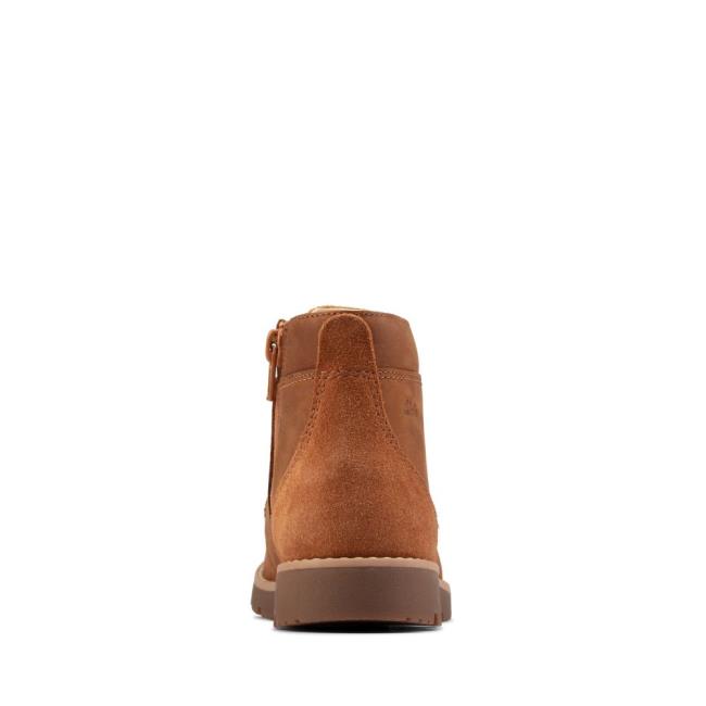 Originals Čižmy Clarks Heath Cipkovane Kid Chlapcenske Hnede | CLK783WLO