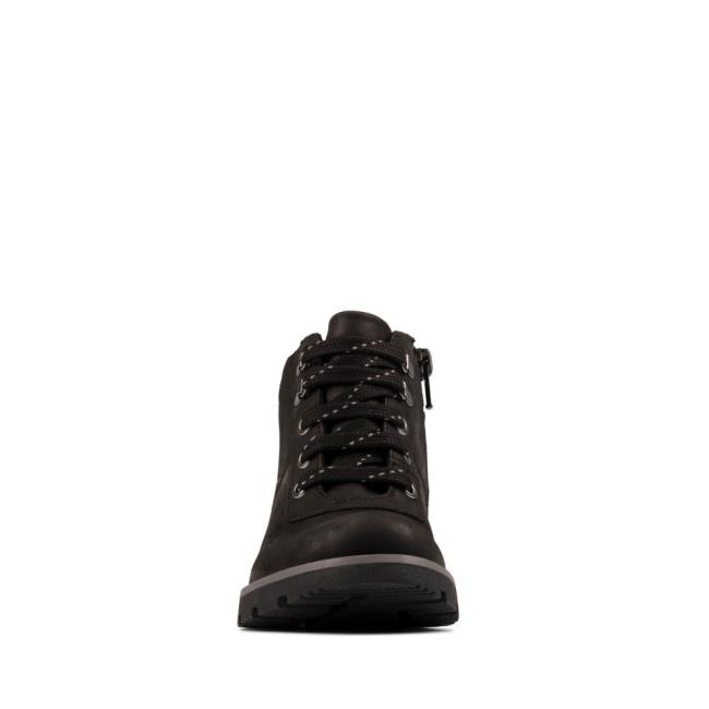 Originals Čižmy Clarks Heath Go GORE-TEX Kid Dievcenske Čierne | CLK852KZO