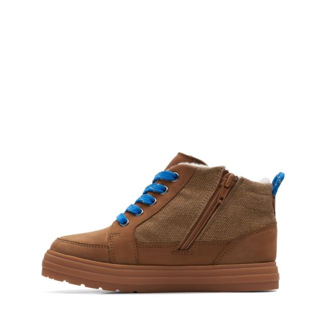 Originals Čižmy Clarks Nova Rain Kid Chlapcenske Hnede | CLK785KCG