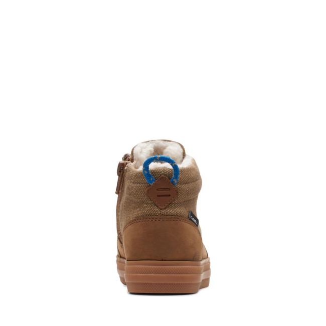 Originals Čižmy Clarks Nova Rain Kid Chlapcenske Hnede | CLK785KCG