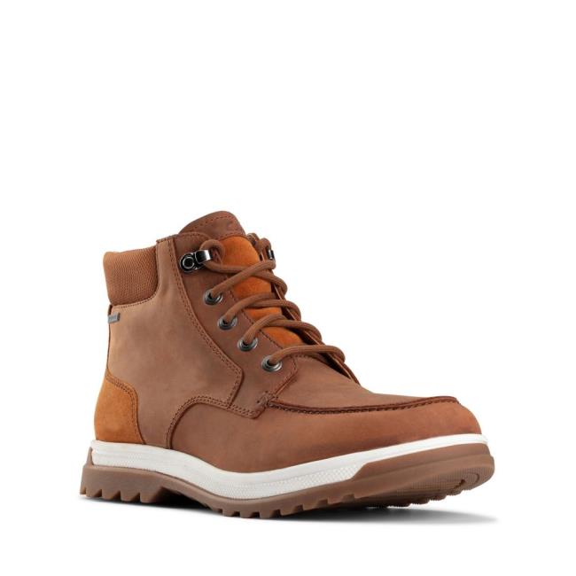 Originals Čižmy Clarks Ripway Hi GTX Panske Tmavo Hnede | CLK716UBC