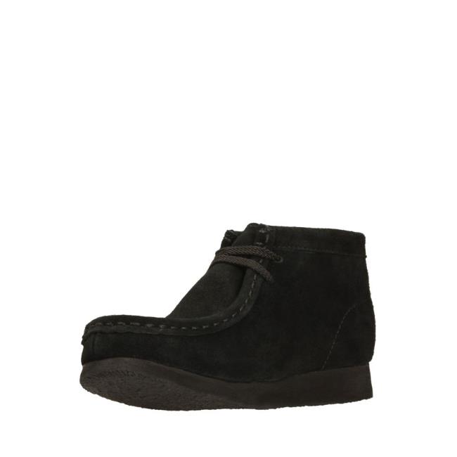 Originals Čižmy Clarks Wallabee Boot Chlapcenske Čierne | CLK097VQC