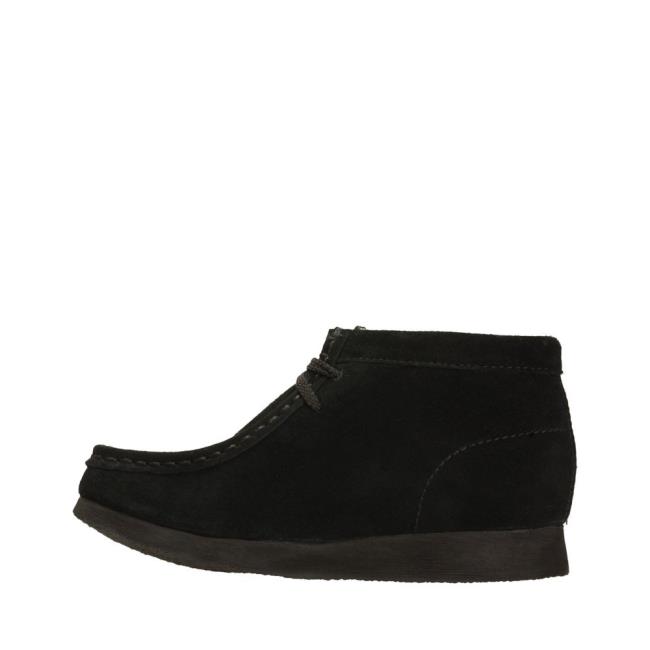 Originals Čižmy Clarks Wallabee Boot Chlapcenske Čierne | CLK097VQC