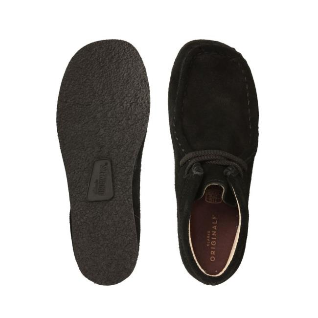 Originals Čižmy Clarks Wallabee Boot Chlapcenske Čierne | CLK097VQC