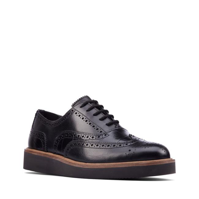 Oxfordské Topánky Clarks Baille Brogue Damske Čierne | CLK274KAU