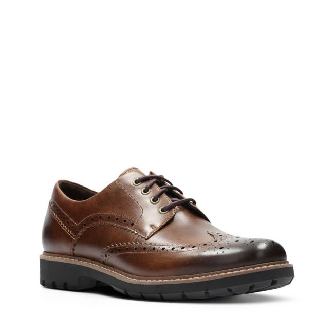 Oxfordské Topánky Clarks Batcombe Wing Panske Tmavo Hnede | CLK841ZMO