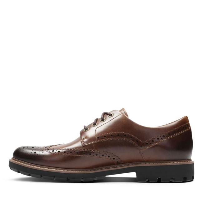 Oxfordské Topánky Clarks Batcombe Wing Panske Tmavo Hnede | CLK841ZMO