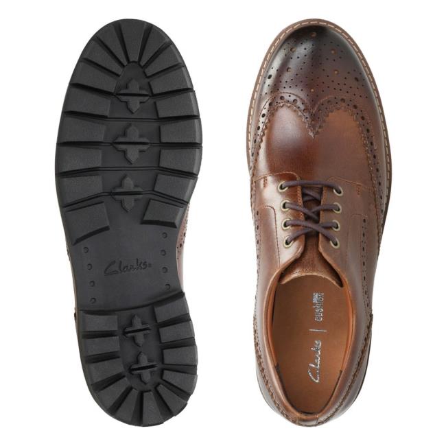 Oxfordské Topánky Clarks Batcombe Wing Panske Tmavo Hnede | CLK841ZMO