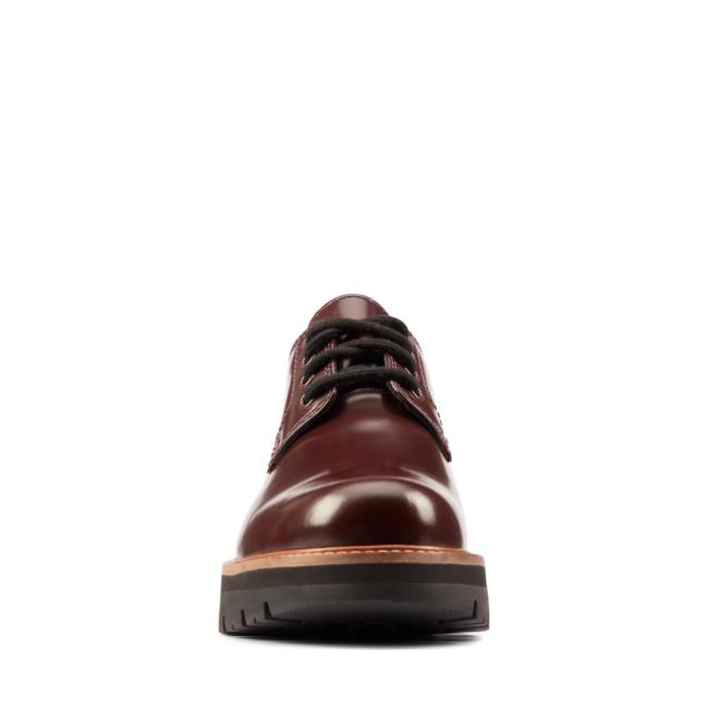 Oxfordské Topánky Clarks Orianna Derby Damske Bordove | CLK825BDX