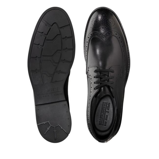 Oxfordské Topánky Clarks Ronnie Limit Panske Čierne | CLK037UQZ