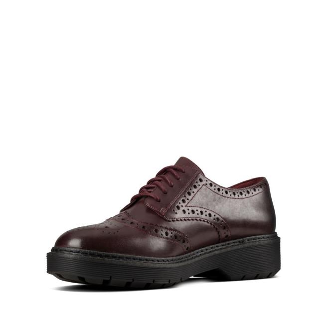 Oxfordské Topánky Clarks Witcombe Echo Damske Bordove | CLK761UGQ