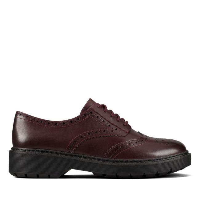 Oxfordské Topánky Clarks Witcombe Echo Damske Bordove | CLK761UGQ