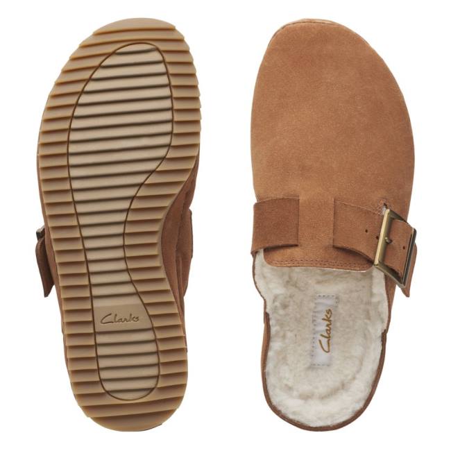 Papuče Clarks Brookleigh Mule Damske Hnede | CLK280VXB