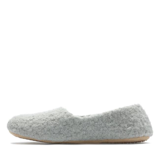 Papuče Clarks Cozily Curl Damske Siva | CLK237QFJ