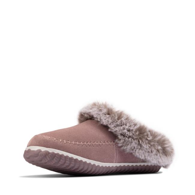 Papuče Clarks Home 2 Soft Damske Ruzove | CLK583LJE