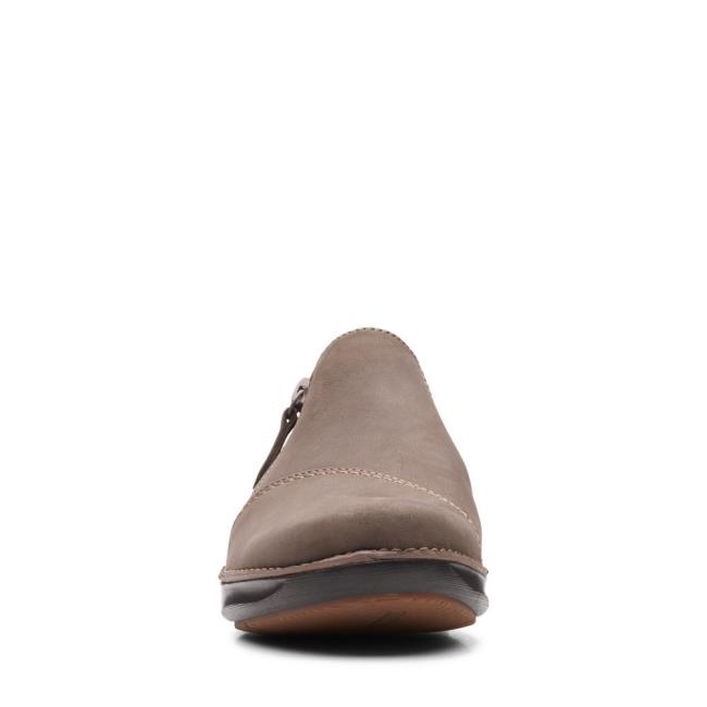 Ploché Topánky Clarks Appley Zip Damske Siva Hnede | CLK327FYN