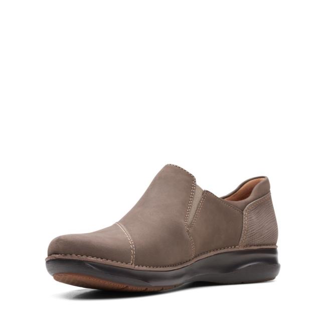 Ploché Topánky Clarks Appley Zip Damske Siva Hnede | CLK327FYN