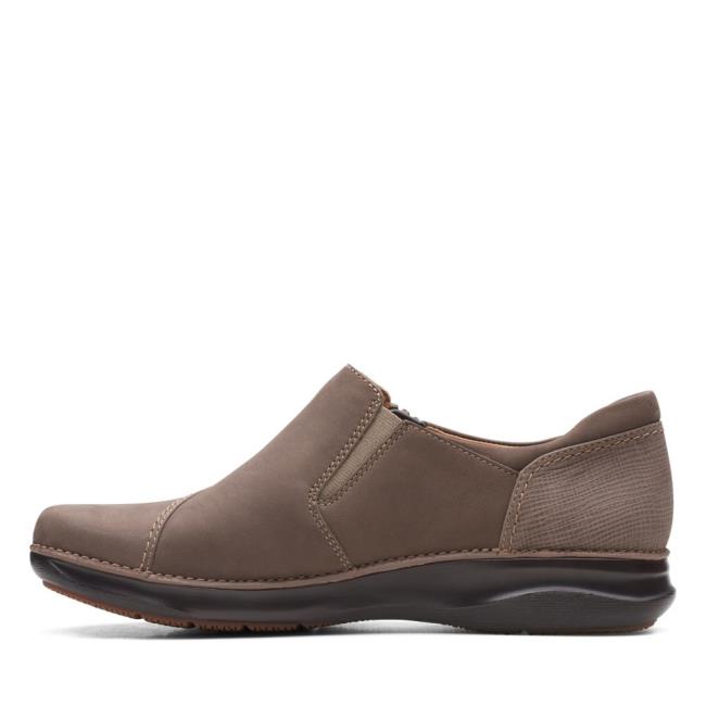 Ploché Topánky Clarks Appley Zip Damske Siva Hnede | CLK327FYN