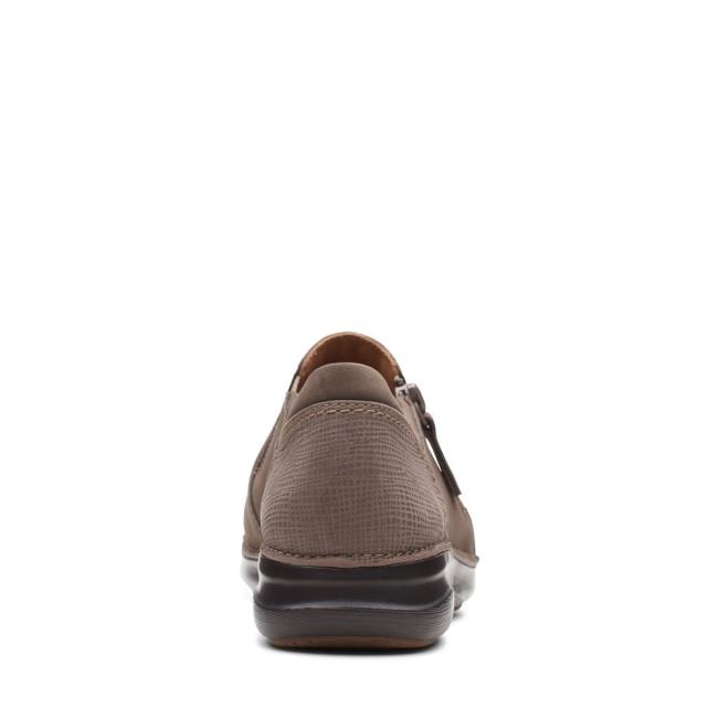 Ploché Topánky Clarks Appley Zip Damske Siva Hnede | CLK327FYN