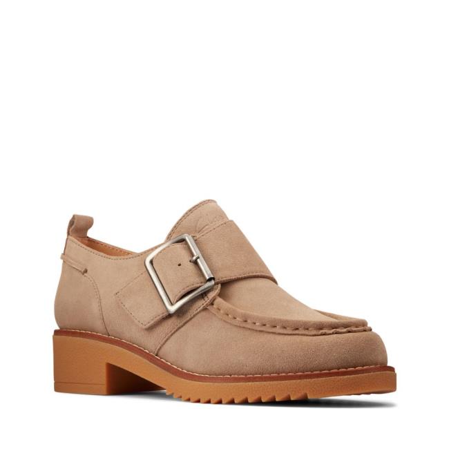 Ploché Topánky Clarks Eden Stredne Monk Damske Hnede | CLK406WVQ