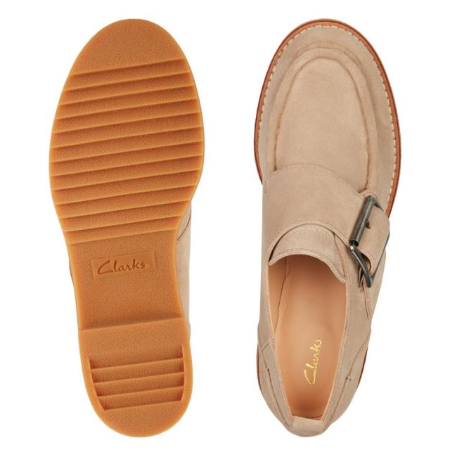 Ploché Topánky Clarks Eden Stredne Monk Damske Hnede | CLK406WVQ