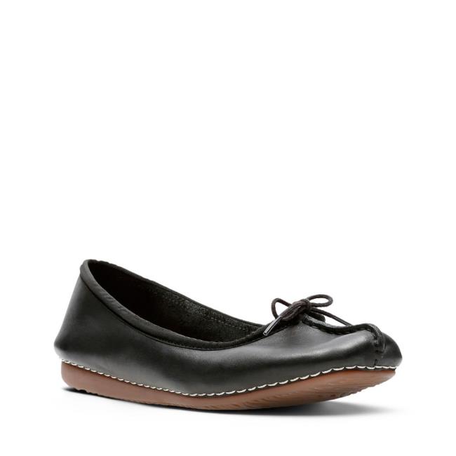 Ploché Topánky Clarks Freckle Ice Damske Čierne | CLK812ZER