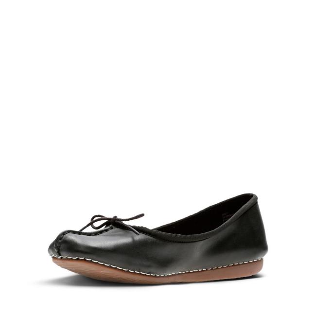 Ploché Topánky Clarks Freckle Ice Damske Čierne | CLK812ZER