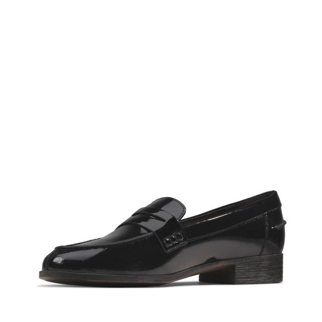 Ploché Topánky Clarks Hamble Loafer Damske Čierne | CLK678KWD