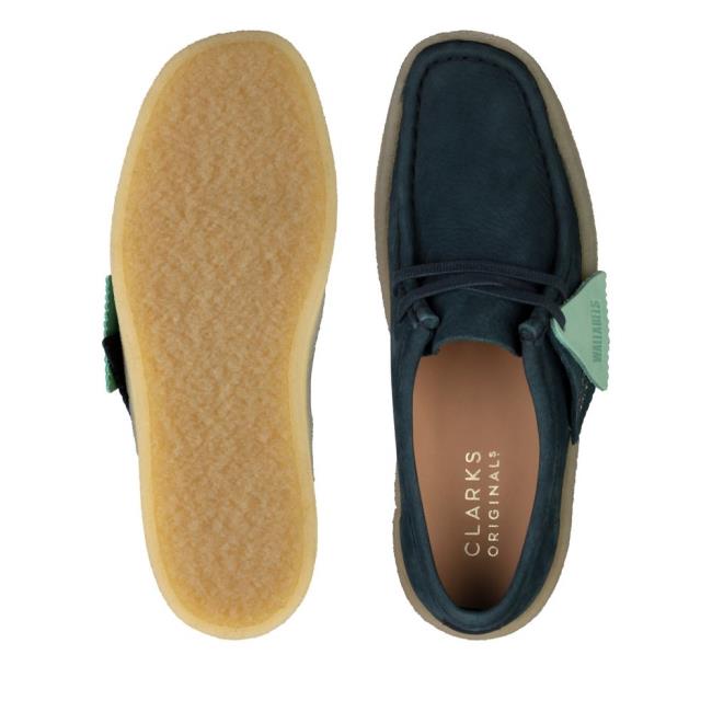 Ploché Topánky Clarks Wallabee Cup Damske Modre | CLK846EWI