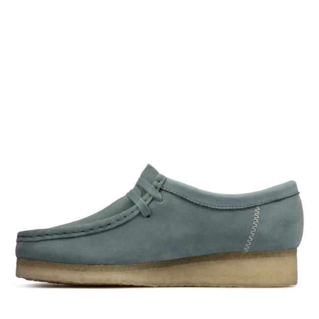 Ploché Topánky Clarks Wallabee Damske Modre | CLK894ZNI