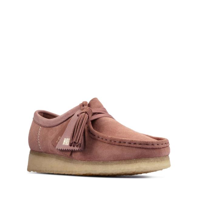 Ploché Topánky Clarks Wallabee Damske Ruzove | CLK175MPY