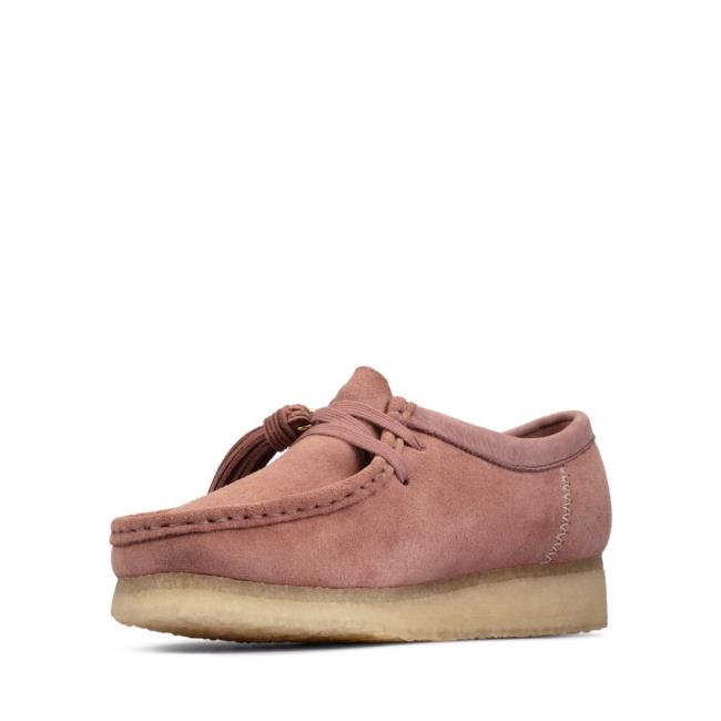 Ploché Topánky Clarks Wallabee Damske Ruzove | CLK175MPY