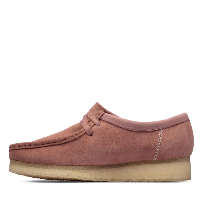 Ploché Topánky Clarks Wallabee Damske Ruzove | CLK175MPY