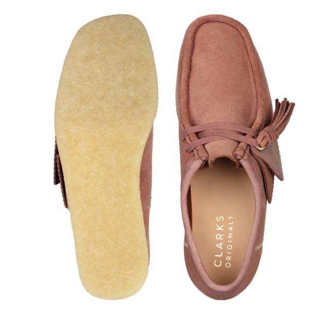 Ploché Topánky Clarks Wallabee Damske Ruzove | CLK175MPY