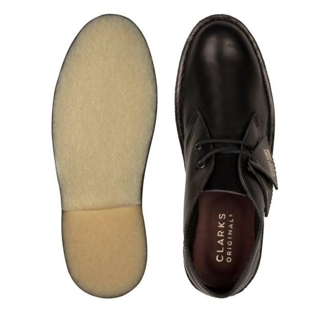 Púštne Čižmy Clarks Desert Boot Klasické Panske Čierne | CLK135NOV