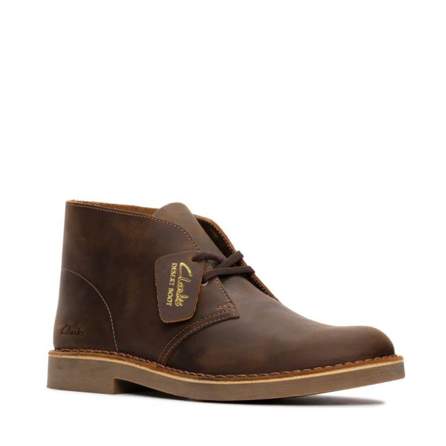 Púštne Čižmy Clarks Desert Boot Klasické Evo Panske Beeswax Leather | CLK164BNX