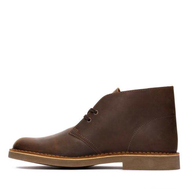 Púštne Čižmy Clarks Desert Boot Klasické Evo Panske Beeswax Leather | CLK164BNX