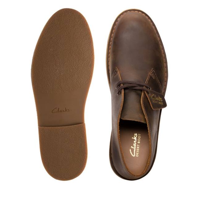 Púštne Čižmy Clarks Desert Boot Klasické Evo Panske Beeswax Leather | CLK164BNX