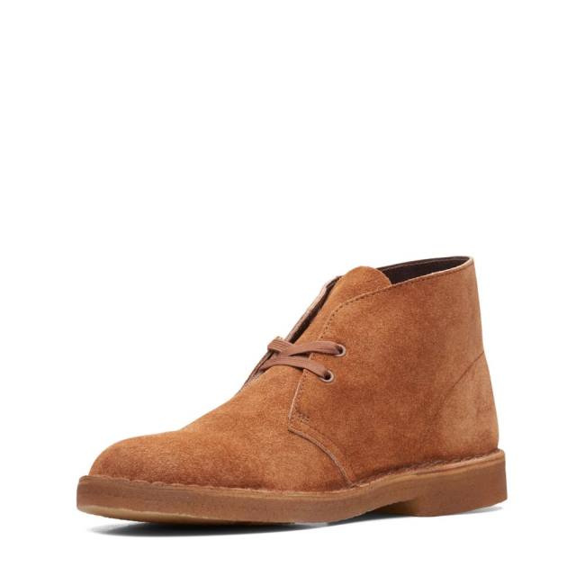 Púštne Čižmy Clarks Desert Boot Klasické Panske Ginger Hairy Sde | CLK178FWD